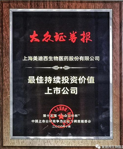 CC网投获“最佳一连投资价值上市公司”