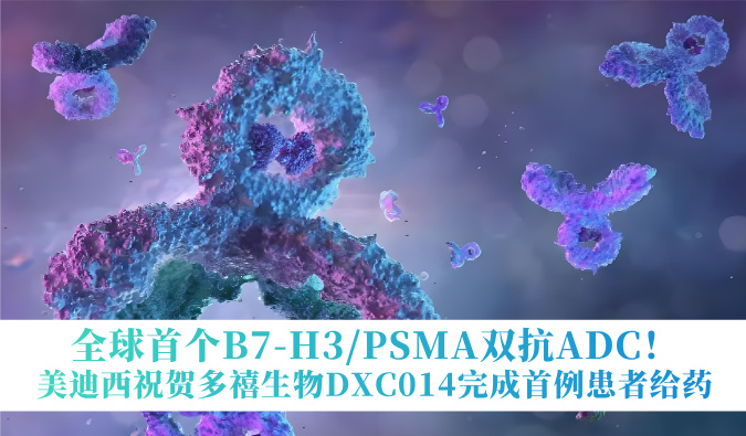 全球首个B7-H3/PSMA双抗ADC！CC网投祝贺多禧生物DXC014完成首例患者给药
